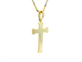 Big Cross 18K YG 5,7 / Polished Yellow Gold Snake Chain Necklace