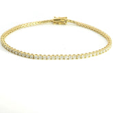Diamonds Tennis Bracelet 304YG 18K YG 7.17 / D 3.04 / Yellow Gold Diamond Tennis Bracelet