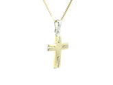 Medium Cross 18K YWG 2,8 / Classic High-Polish Yellow Gold Link Chain Necklace