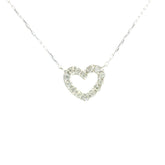 Little Heart Diamonds Necklace 18K WG 0.95 / D 0.10