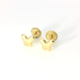 Gold Small Butterfly Earring 18K YG / Gold Small Butterfly Earring YG