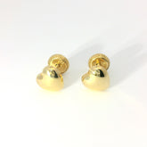 Gold Heart Earring 18K YG / Gold Heart Earring YG