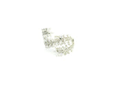 Marquise Brilliant Diamond Sunburst Cocktail Ring in Polished White Gold
