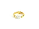 Big Heart Diamond Ring 18K YG 3.29 / D 0.20 / Heart Shaped Brilliant Cut Diamond Cocktail Ring in 18k Yellow Gold