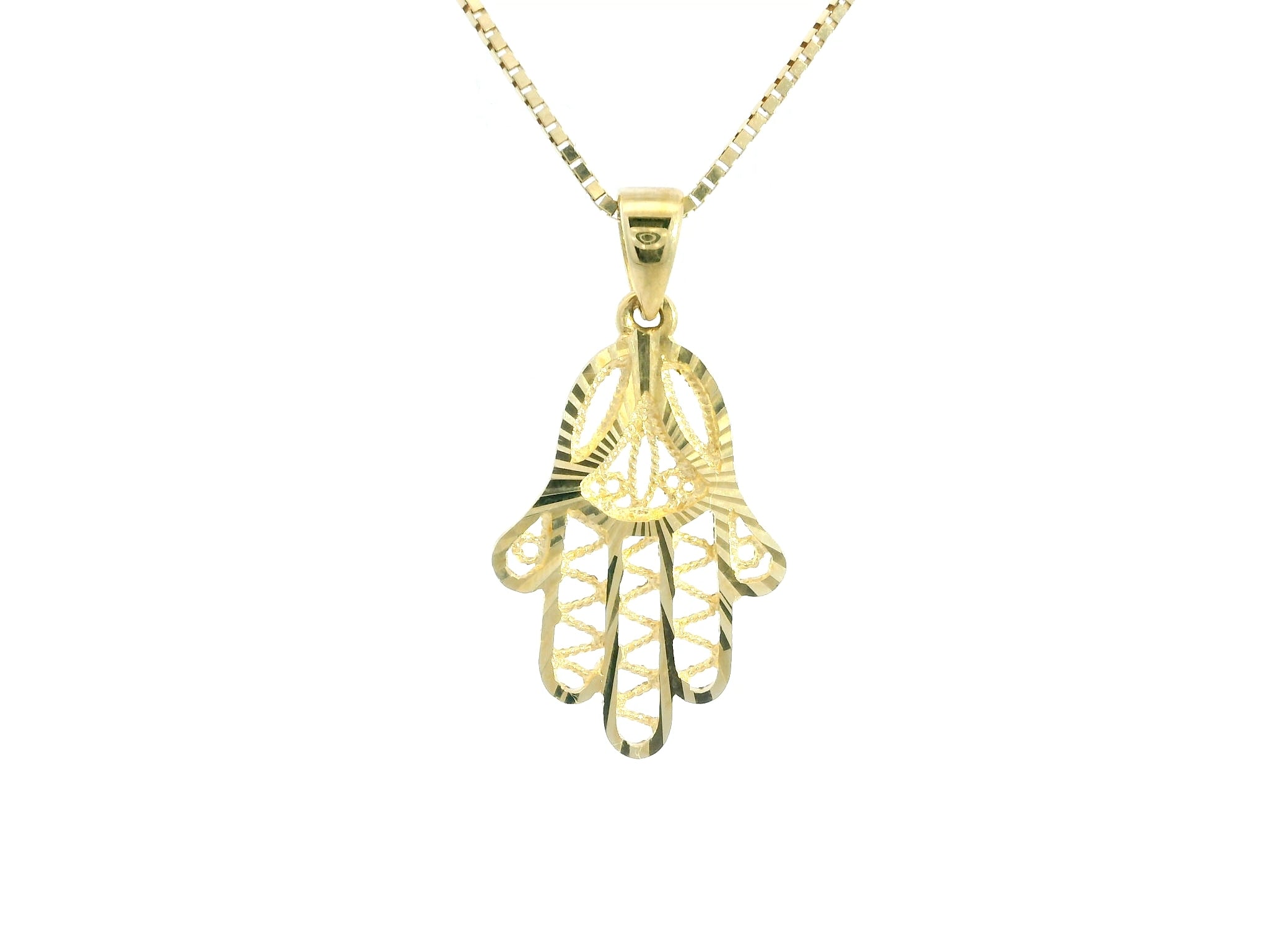 Jamsa Pendant 18K YG 1 / Contemporary Yellow Gold Geometric Bar Charm Necklace