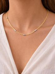 Mirror Venetian Chain Size 16 18K YG 1,93 / Elegant Yellow Gold Chain Necklace