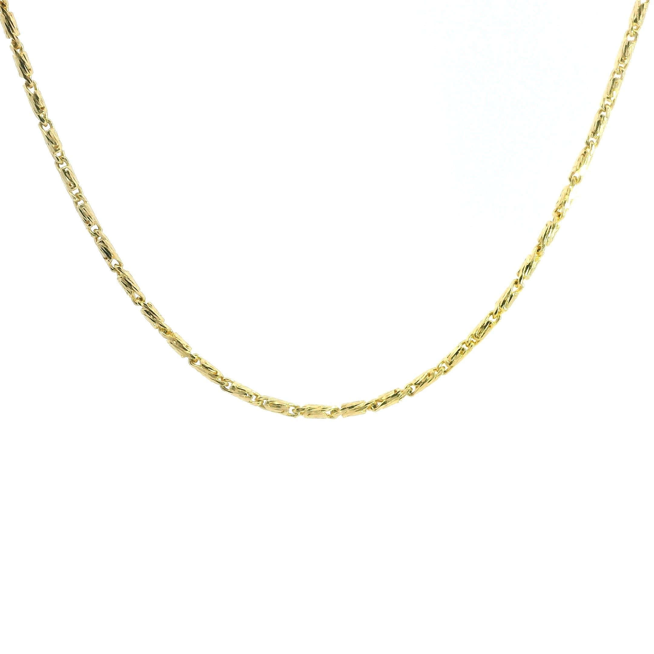 Small Cross Diamond Pendant WG 18K WG 0.75 / D 0.44 / Classic Yellow Gold Chain Necklace