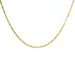 Small Cross Diamond Pendant WG 18K WG 0.75 / D 0.44 / Classic Yellow Gold Chain Necklace