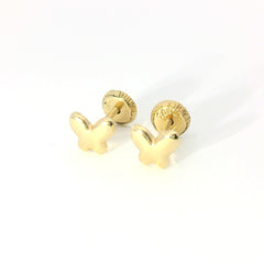 Gold Small Butterfly Earring 18K YG / Gold Small Butterfly Earring YG
