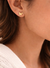 Gold Small Butterfly Earring 18K YG / Gold Small Butterfly Earring YG