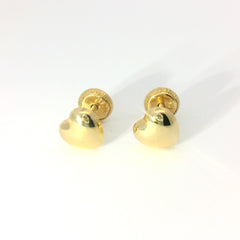 Gold Heart Earring 18K YG / Gold Heart Earring YG